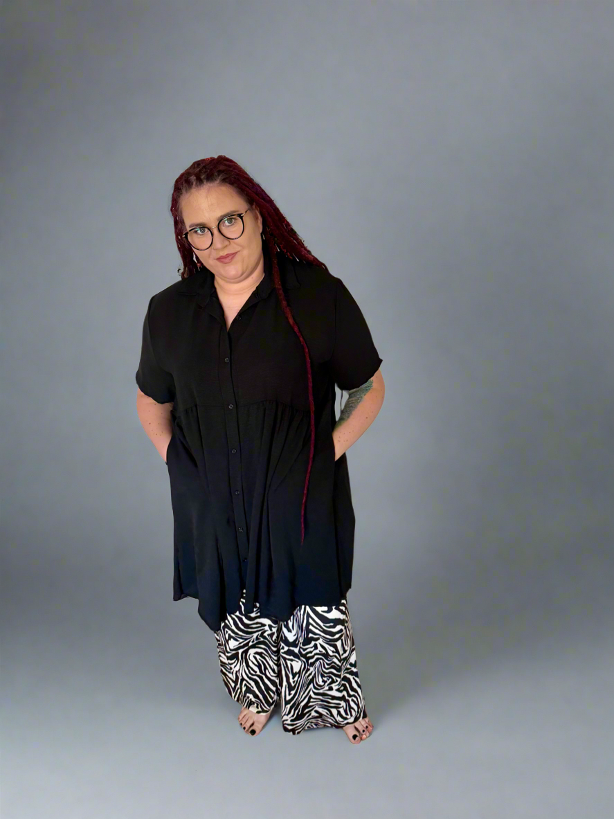 Noir Ember Black Blouse