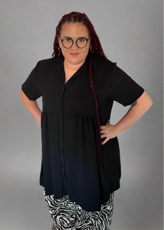 Noir Ember Black Blouse