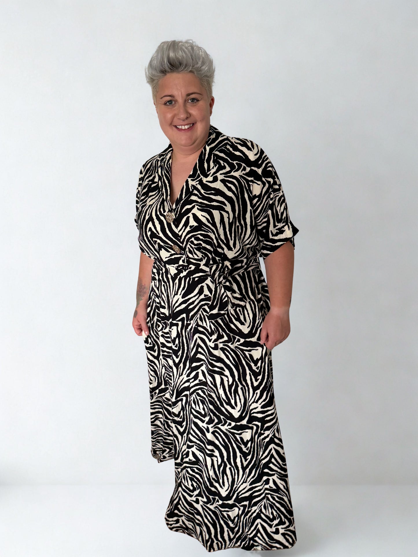 Ophelia collared Maxi Dress